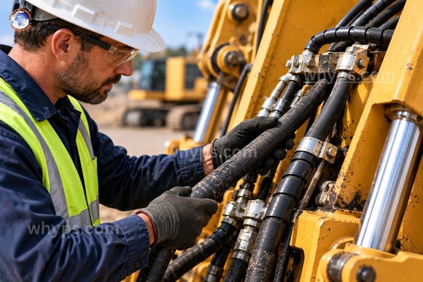 How often should hydraulic hoses be inspected or replaced?
