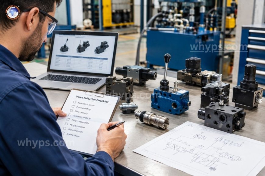 How do you select the right hydraulic valve for an application?