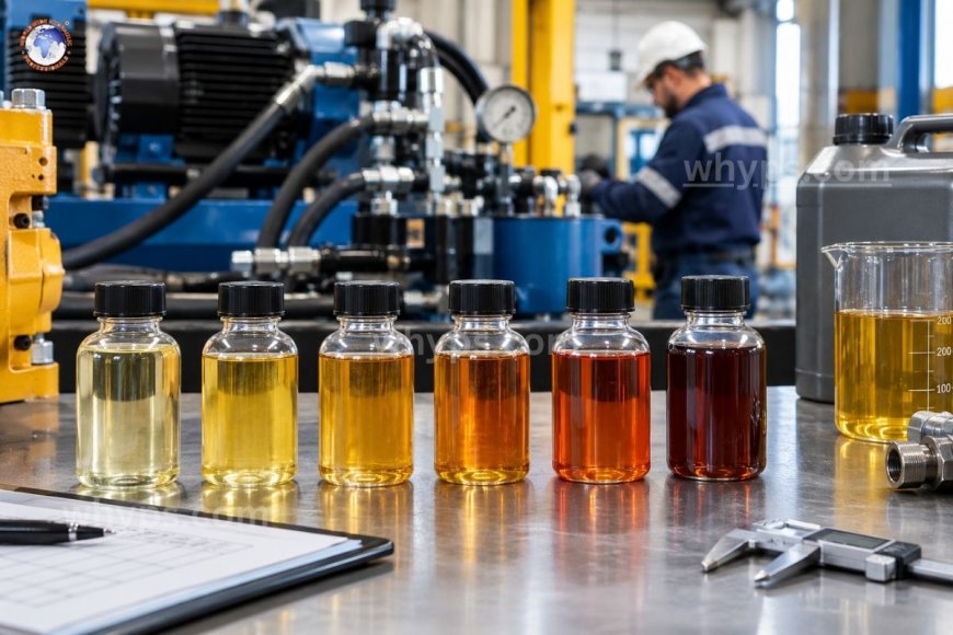 What are the different grades of hydraulic oil?