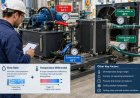 How important is the oil flow rate and temperature differential in sizing a hydraulic heat exchanger?