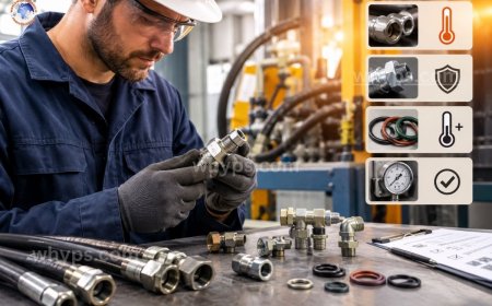 How do you select hydraulic fittings for high-temperature applications?