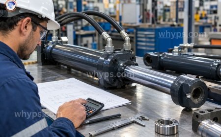 How do you calculate hydraulic cylinder force and required bore size?