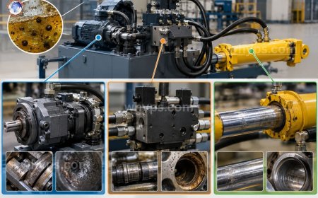 How hydraulic fluid contamination affects pumps, valves, and cylinders