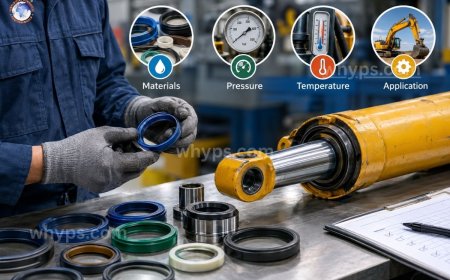Hydraulic seal selection: materials, pressure, temperature, and application