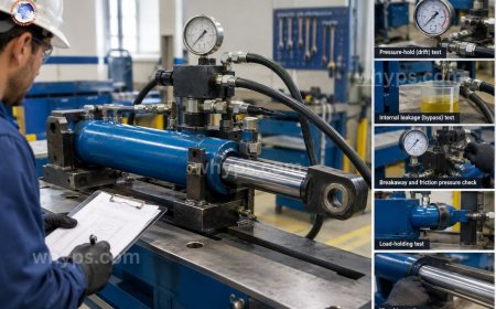 What are the mid-center testing methods for hydraulic cylinders?