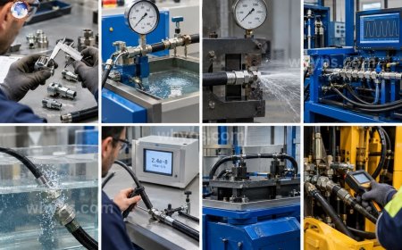 What testing methods verify hydraulic fitting pressure integrity?