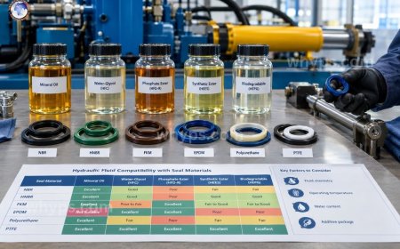 Which hydraulic fluids are compatible with modern hydraulic seal materials?