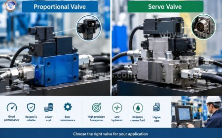 Proportional vs servo hydraulic valves: performance, control, and selection