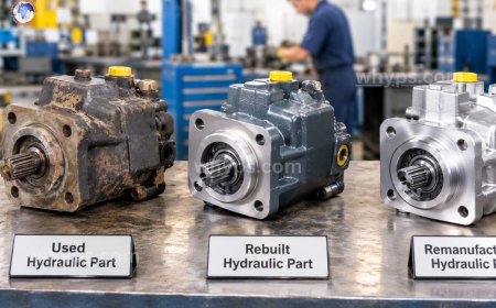 What is the difference between used, rebuilt, and remanufactured hydraulic parts?