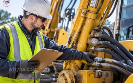 How often should heavy equipment hydraulic components be inspected?