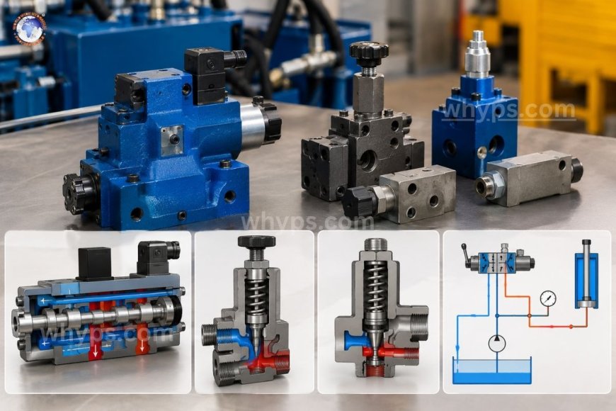 How hydraulic valves work: functions, types & internal mechanisms explained