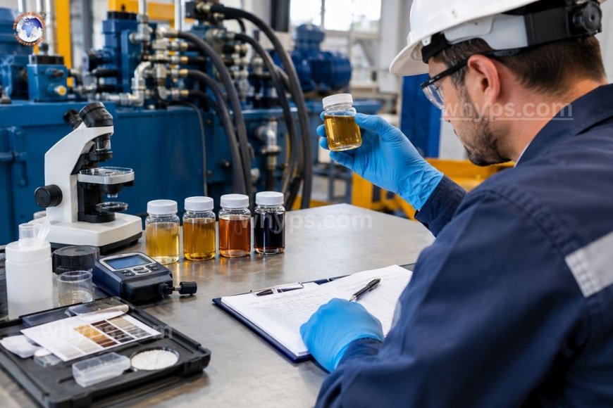 How do you check hydraulic fluid quality?