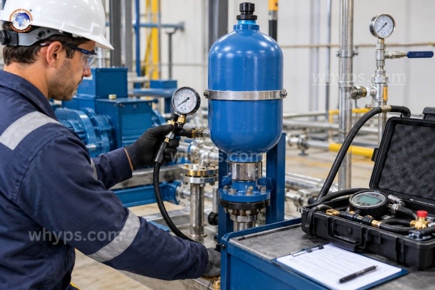 How do you test pulsation dampeners after maintenance?