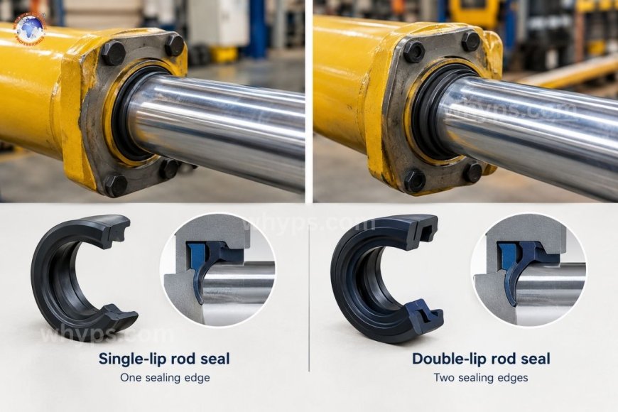 Single-lip vs double-lip hydraulic rod seals: what is the difference?