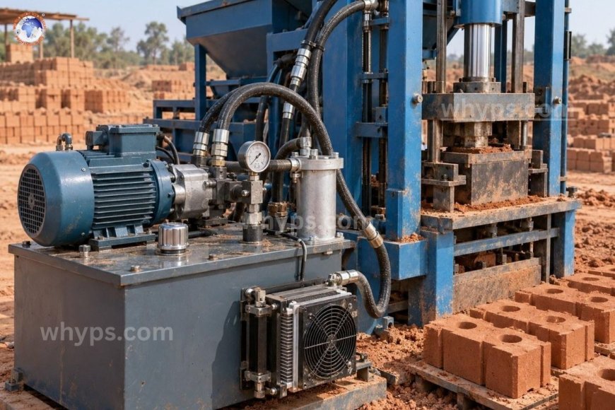 Hydraulic systems in interlocking brick-making machines: components, pressure control, and maintenance
