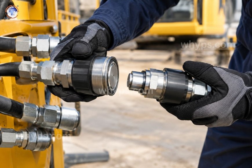 Dry-break hydraulic couplings for spill-free fluid transfer
